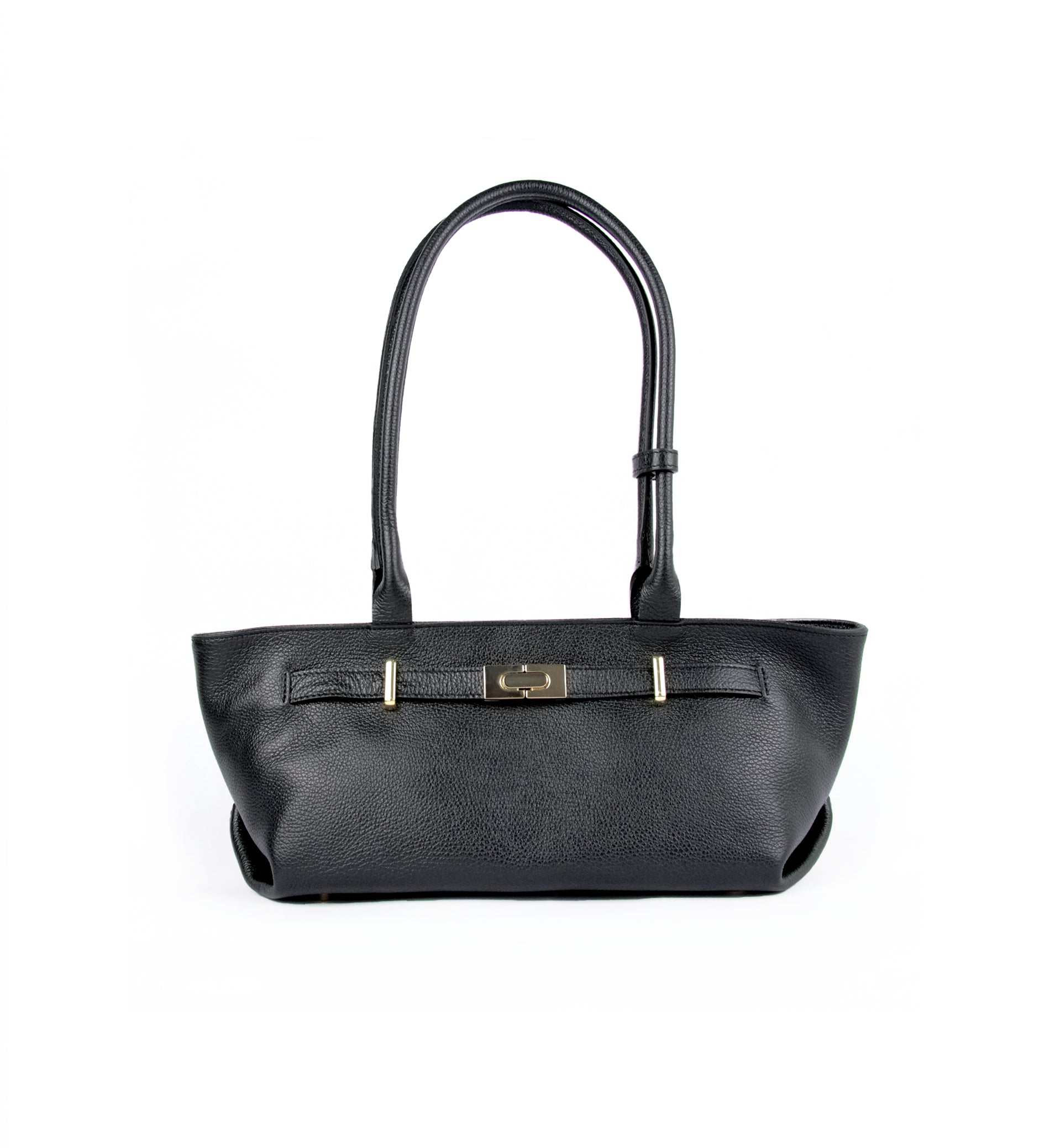 Italian Leather Bag Clara - Black image