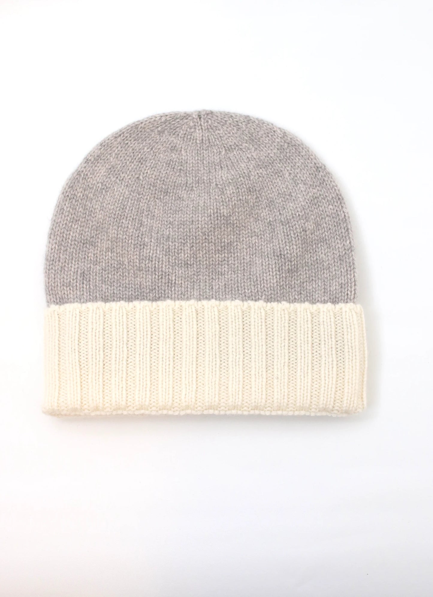 Bicolor Beanie - light grey/ivory image