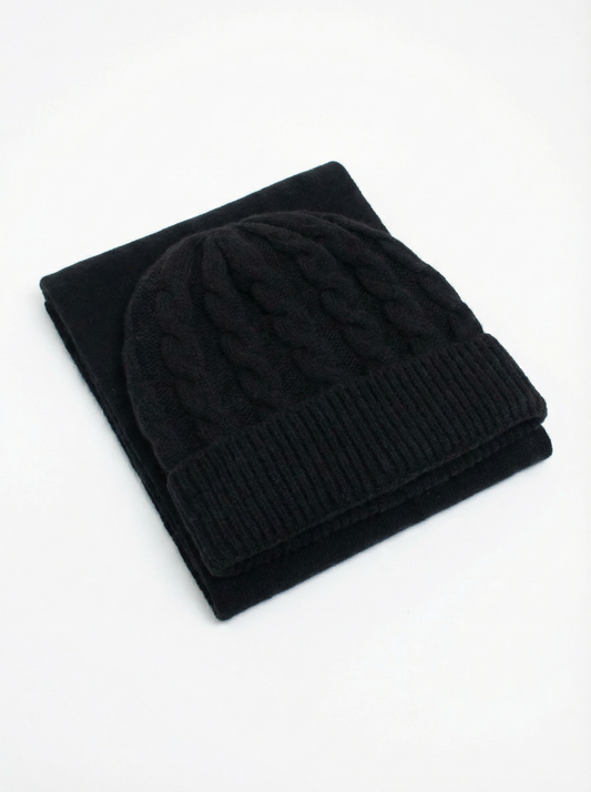 The Ultimate Black Cashmere Set