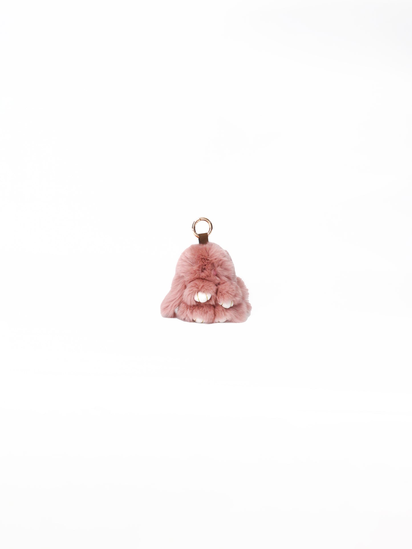 Fluffy Rabbit Charm Pink